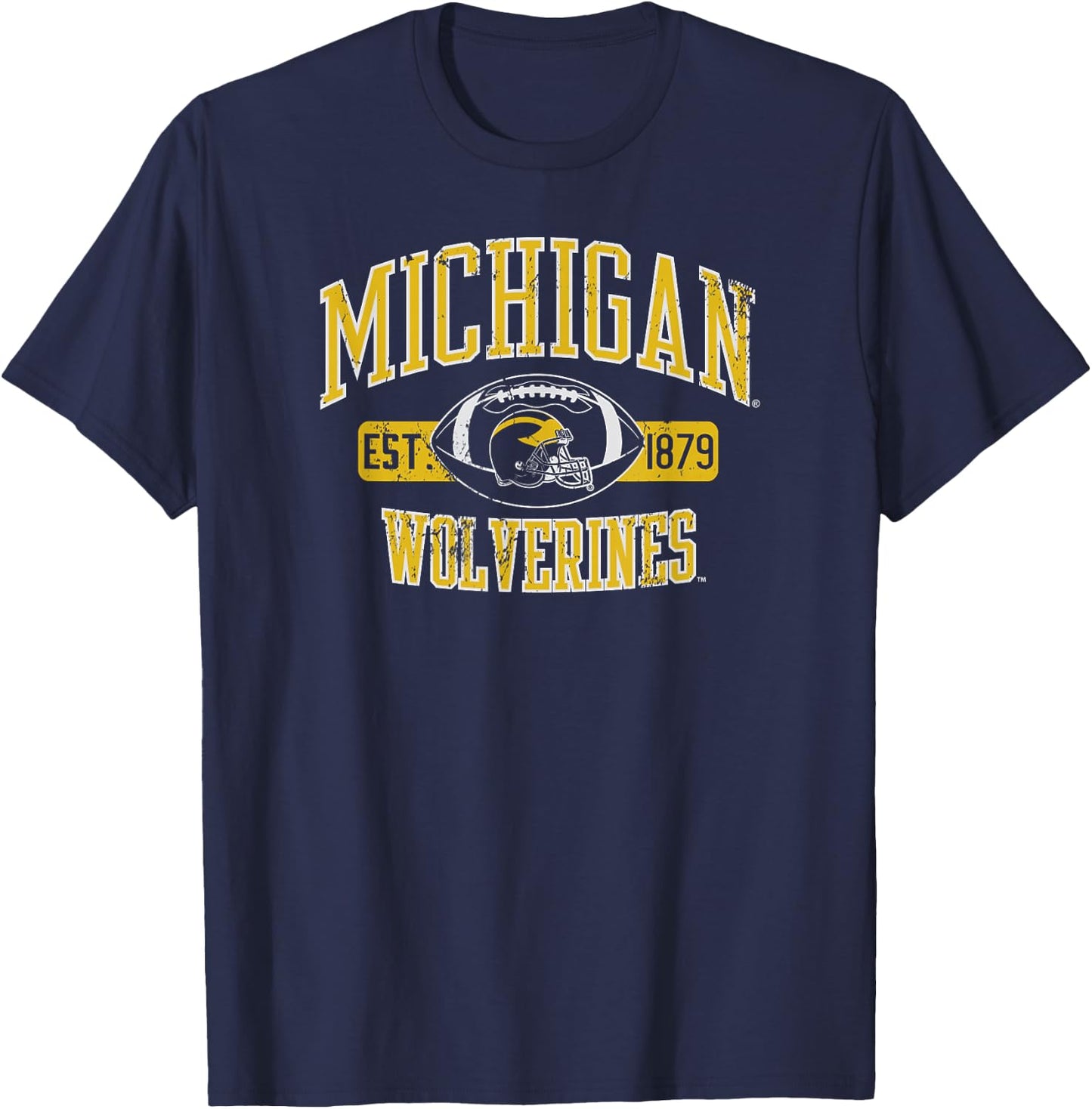 Michigan Wolverines Football Sack Navy Officially Licensed T-Shirt - T-Shirt | Navy