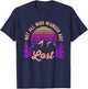 Not All Who Wander Are Lost Vintage Mountains Gift Hiker T-Shirt - T-Shirt | Navy
