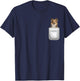 Sheltie Shetland Sheepdog Puppy Dog in Your Pocket T-Shirt - T-Shirt | Navy