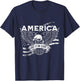 America Love It Or Leave It Patriotic Eagle and Flag Men T-Shirt - T-Shirt | Navy