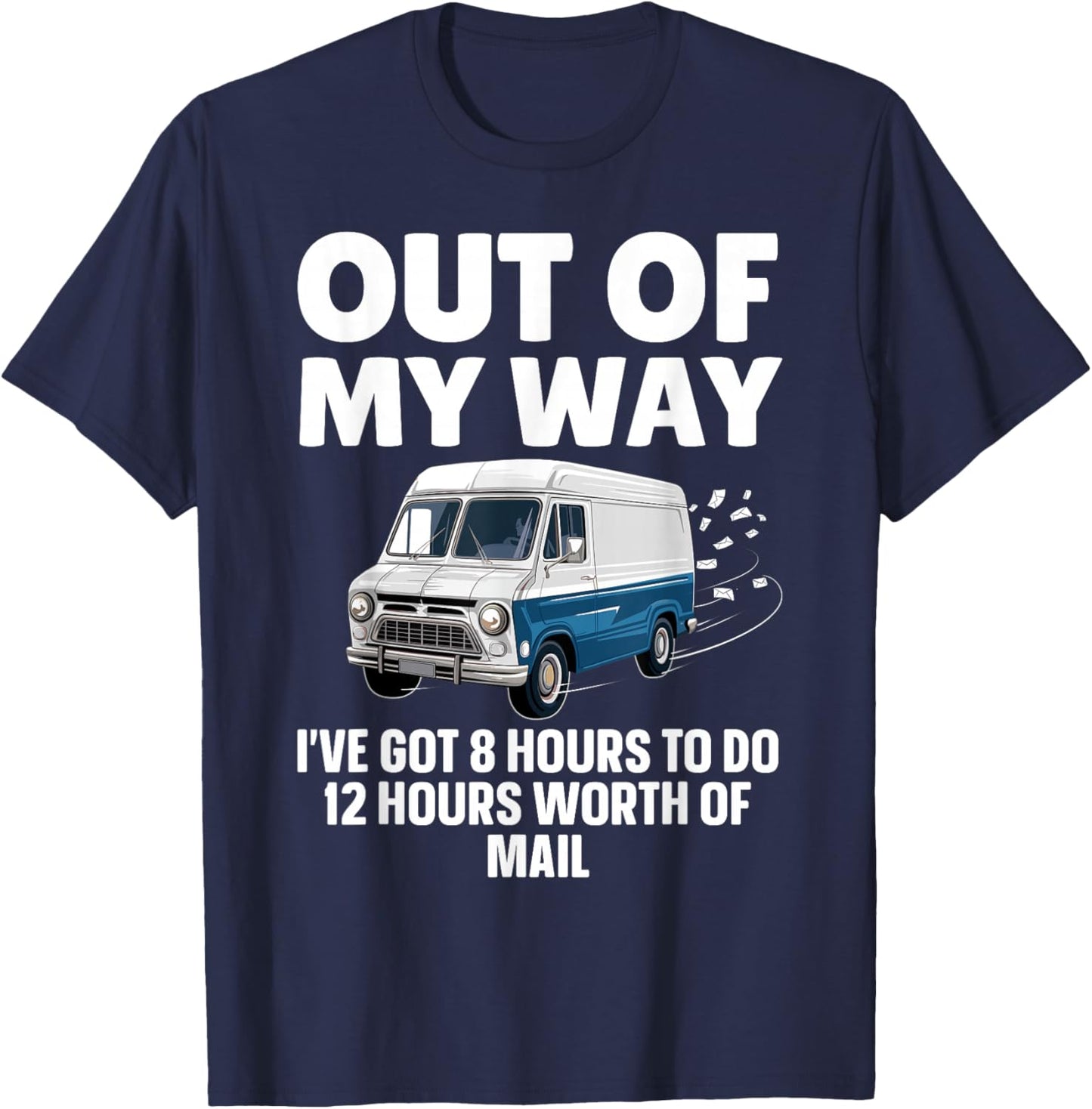 Funny Mailman Art Women Mail Carrier Postal Worker T-Shirt - T-Shirt | Navy
