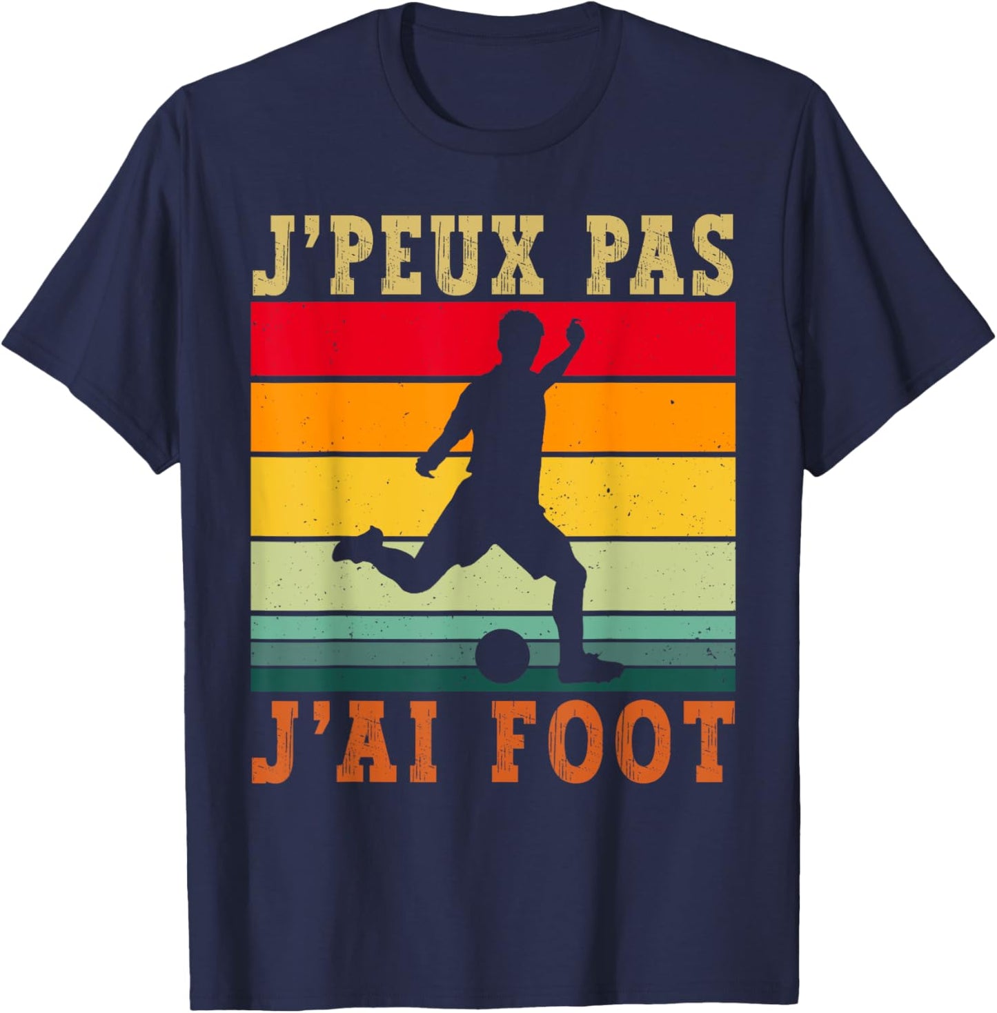 J'Peux Pas J'ai Football Humour Football Player Child T-Shirt - T-Shirt | Navy