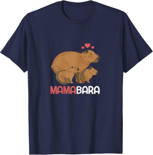 Mama Mambara Funny Capybara T-Shirt - T-Shirt | Navy