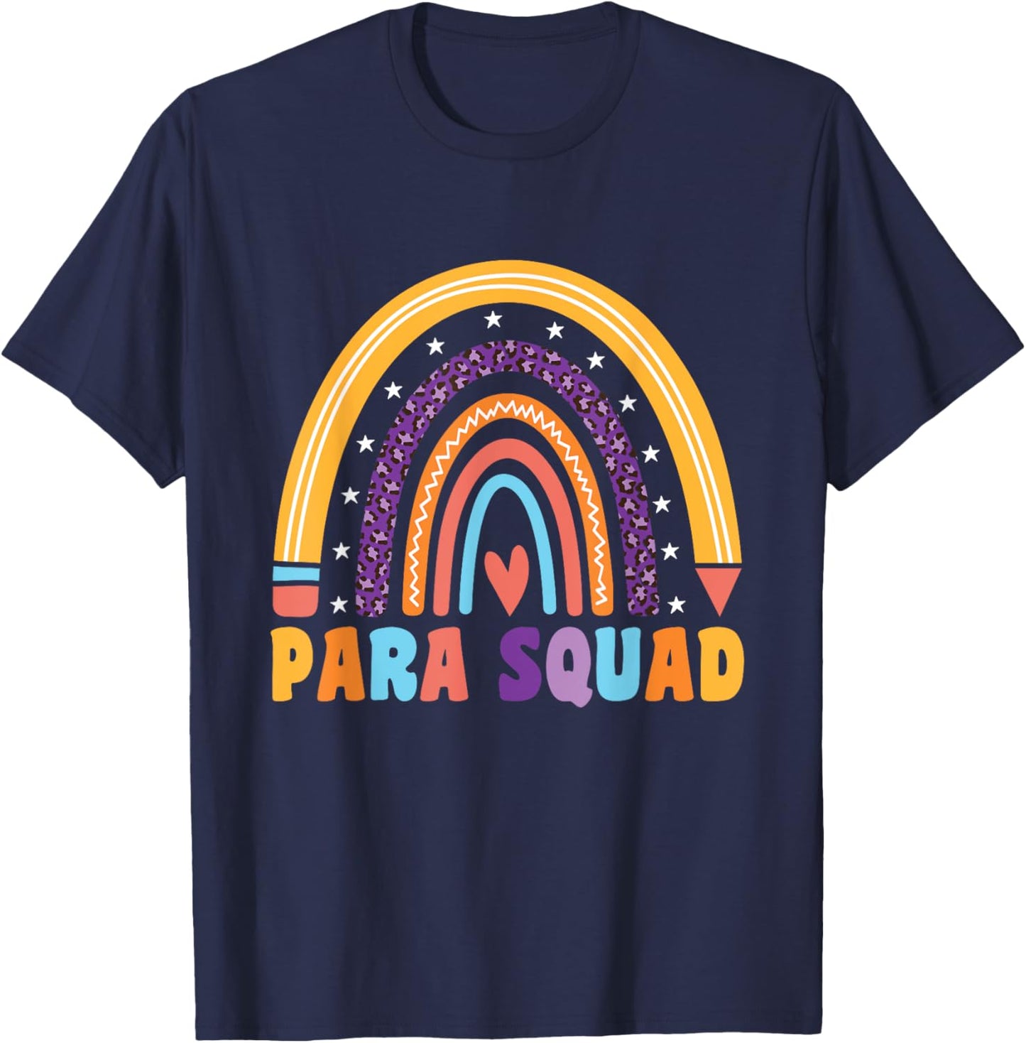 Para Squad Para Teacher Paraprofessional Men Women T-Shirt - T-Shirt | Navy