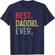 Best Daddio Ever Vintage Father's Day for Grandpa T-Shirt - T-Shirt | Navy
