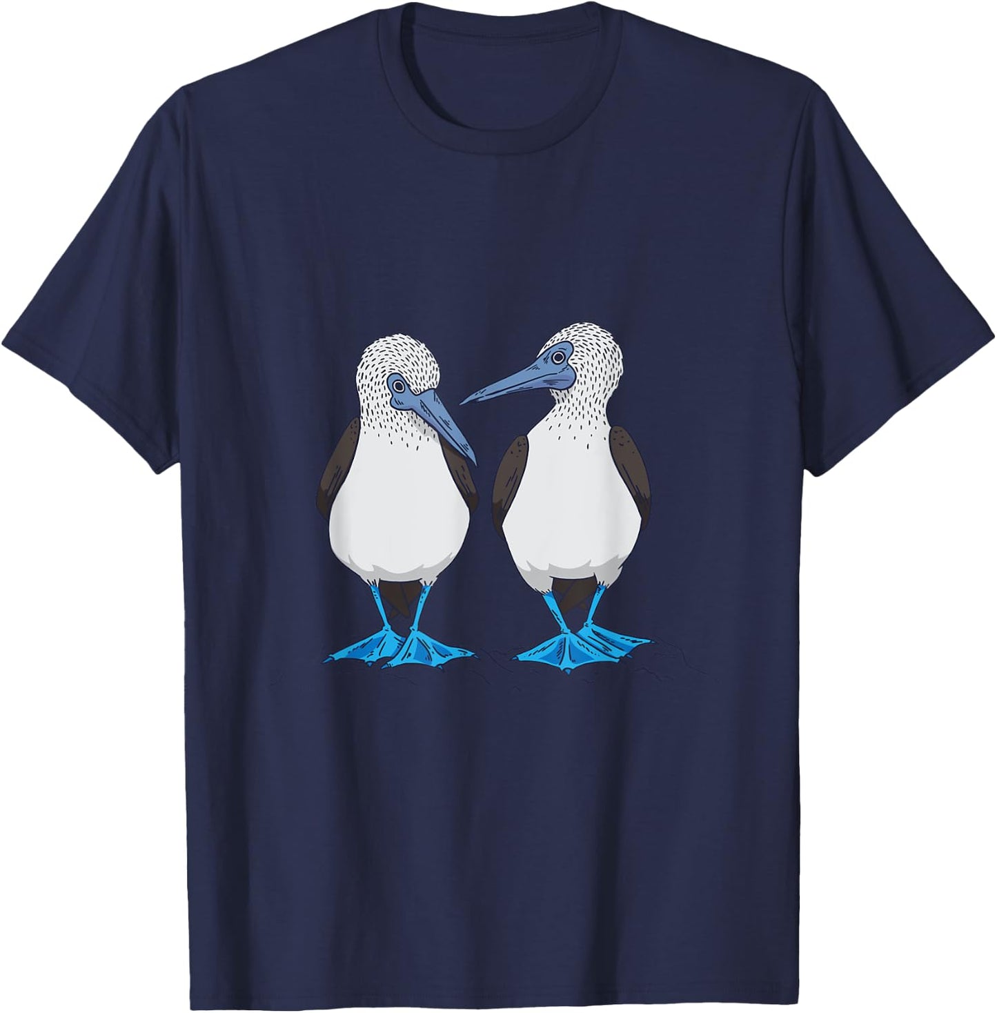 Funny Blue-footed Booby Dancing Seabird Trendy T-Shirt - T-Shirt | Navy