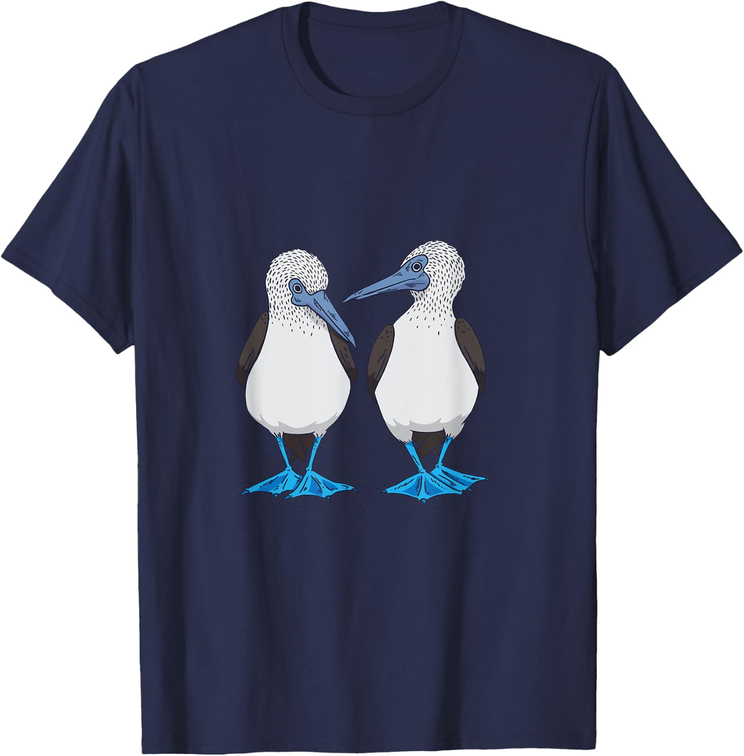 Funny Blue-footed Booby Dancing Seabird Trendy T-Shirt - T-Shirt | Navy