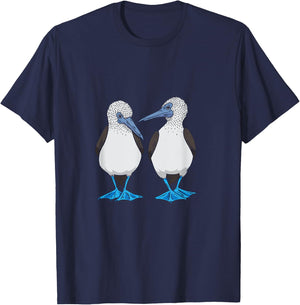 Funny Blue-footed Booby Dancing Seabird Trendy T-Shirt - T-Shirt | Navy