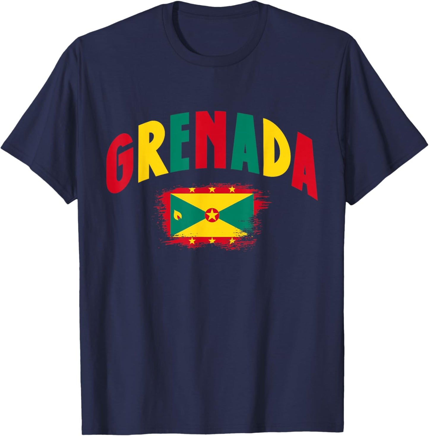 Grenada Grenadian Flag Pride Souvenir T-Shirt - T-Shirt | Navy