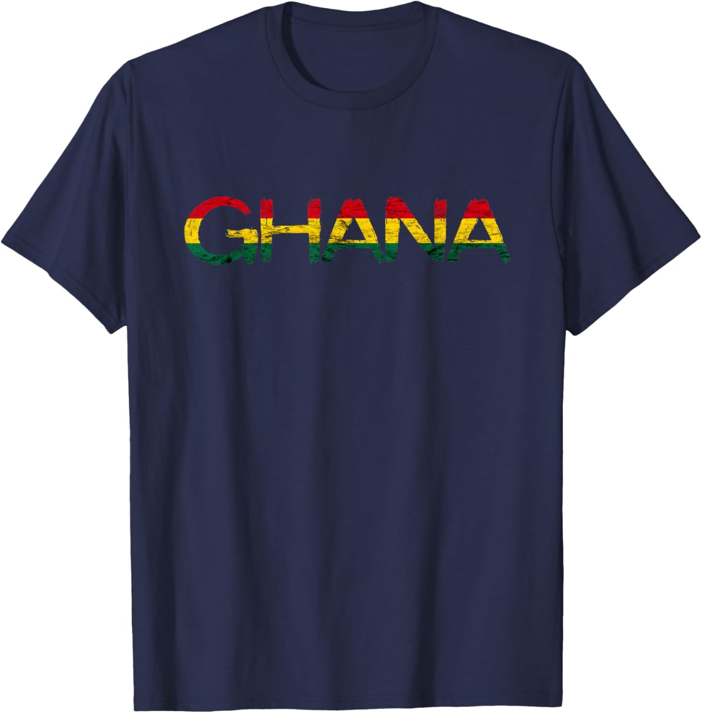 Ghanese Roots Ghana Africa Vintage Ghana Flag Ghanese Pride T-Shirt - T-Shirt | Navy