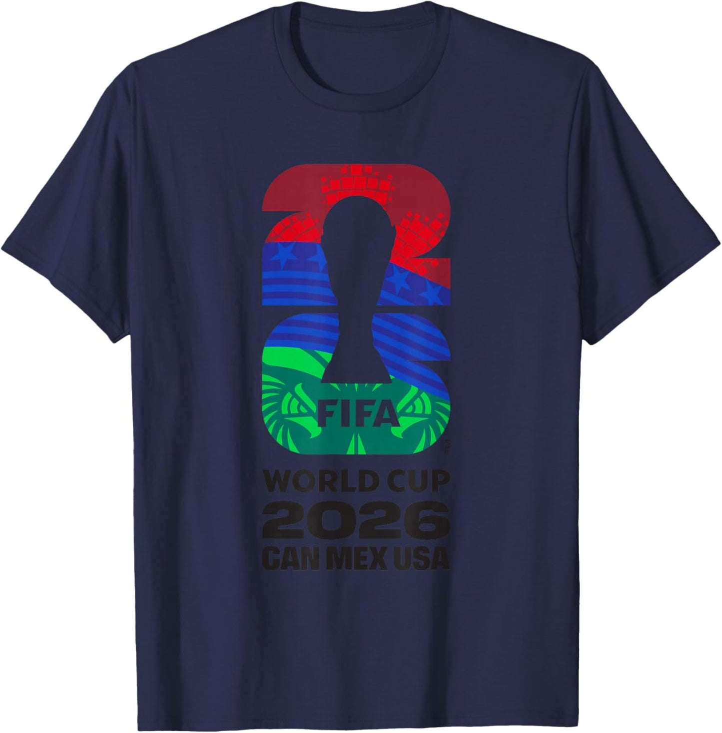 FIFA World CUP26 FIFA Host Country Logo Flags T-Shirt - T-Shirt | Navy