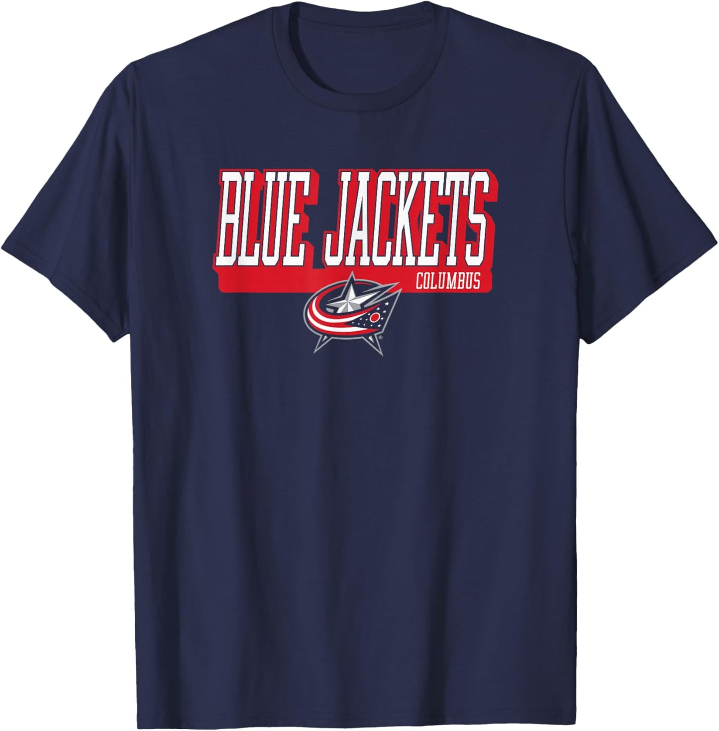 Columbus Blue Jackets Faceoff Navy Officially Licensed T-Shirt - T-Shirt | Navy