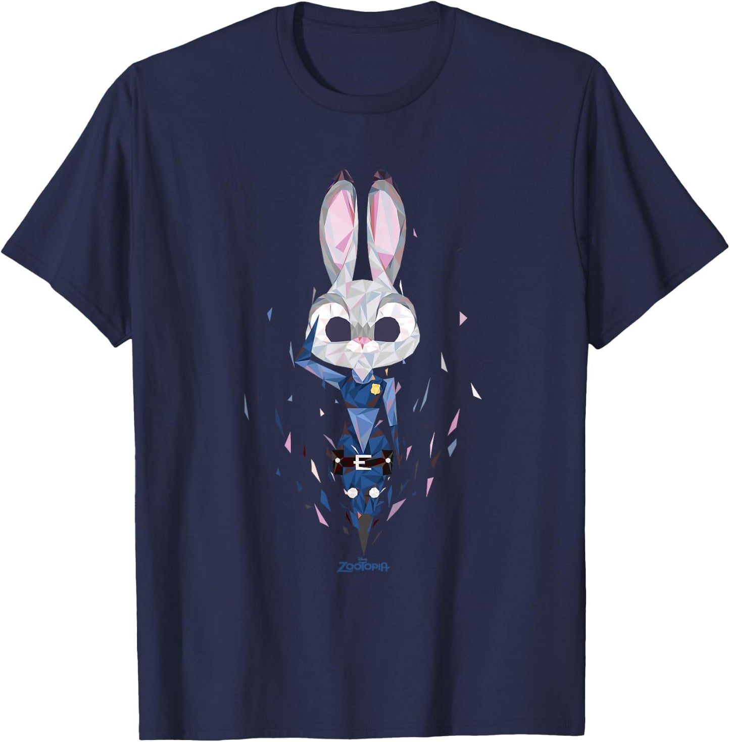 Disney Zootopia Officer Judy Hopps Geometric Salute T-Shirt - T-Shirt | Navy