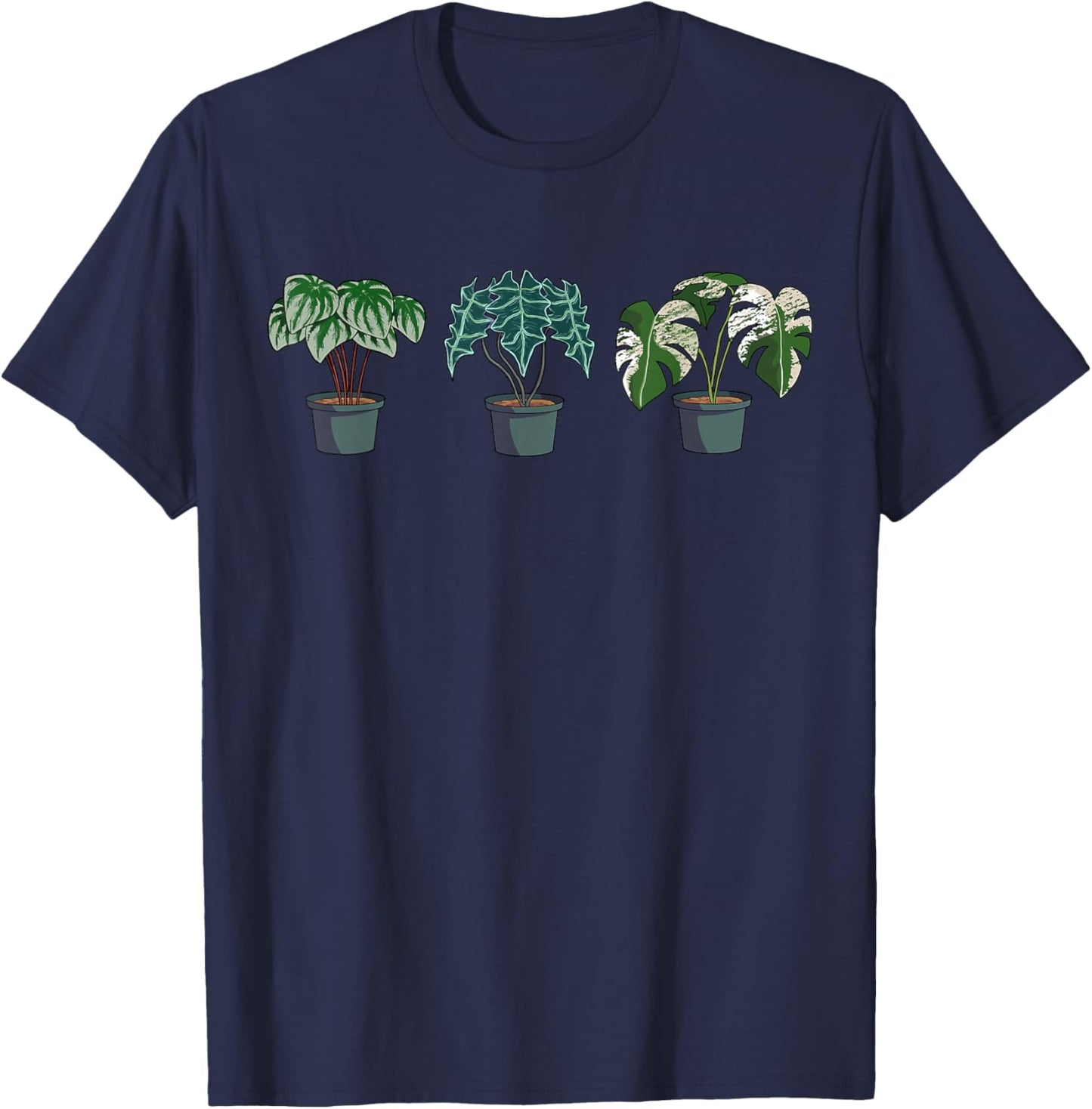 Houseplant Plant Lover Gift Crazy Plant Lady Monstera Mom T-Shirt - T-Shirt | Navy