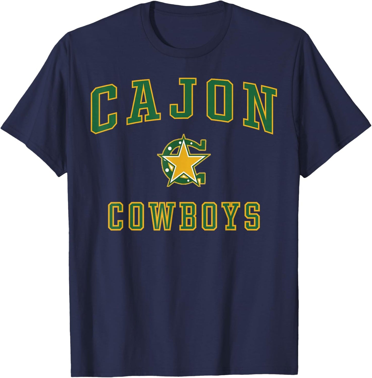 Cajon High School Cowboys C1 T-Shirt - T-Shirt | Navy