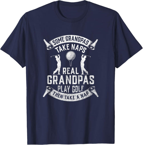 Real Grandpas Play Golf Grandpa Golfer Dad Funny Gift