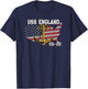 USS England CG-22 Cruiser Veteran Day Son Father Grandpa Dad T-Shirt - T-Shirt | Navy