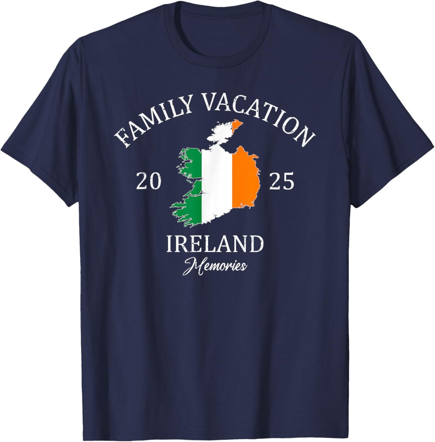 Family Vacation Ireland 2025 | Family Travel Squad T-Shirt - T-Shirt | Navy