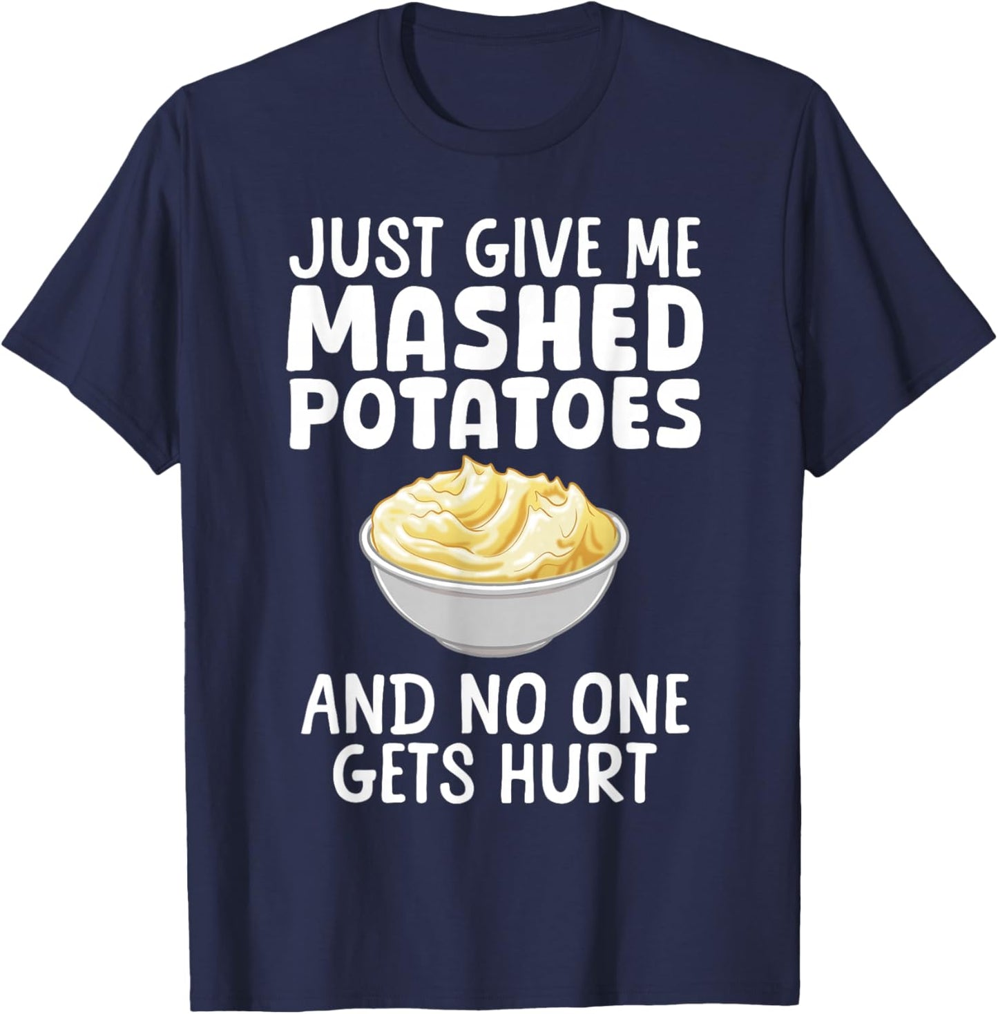 Funny Mashed Potato Design Women Mash Mashed Potato T-Shirt - T-Shirt | Navy