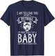 I AM TELLING YOU I'M NOT A Pitbull MY MOM Pet Humor Dog T-Shirt - T-Shirt | Navy