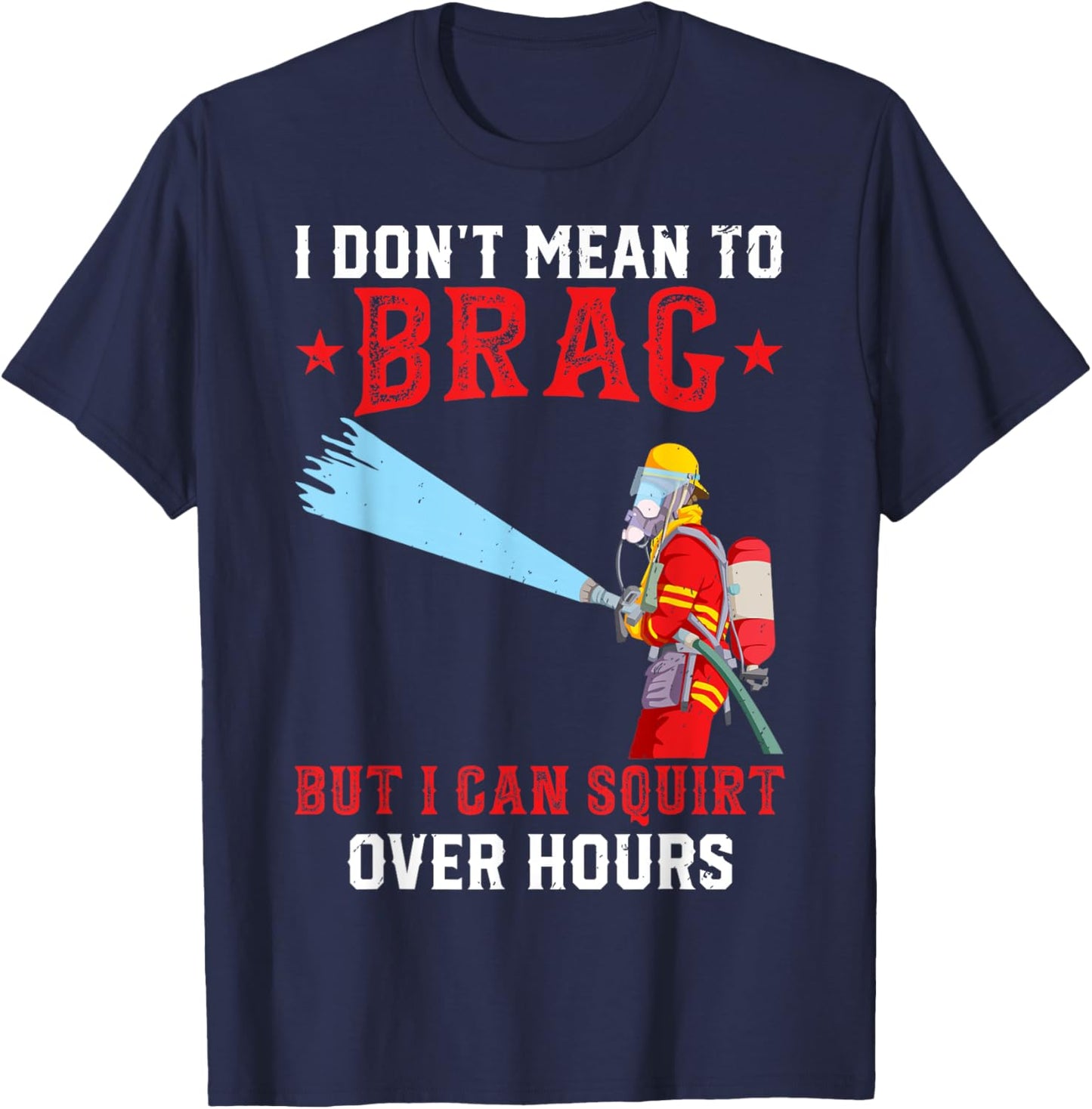 Fireman Funny Firefighter T-Shirt - T-Shirt | Navy