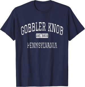 Gobbler Knob Pennsylvania PA Vintage T-Shirt - T-Shirt | Navy