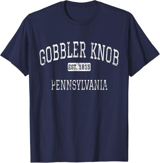Gobbler Knob Pennsylvania PA Vintage T-Shirt - T-Shirt | Navy