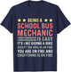School Bus Mechanic T-Shirt - T-Shirt | Navy