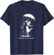 Singing in the Rain Retro Musical Theatre Tap Dance Broadway T-Shirt - T-Shirt | Navy