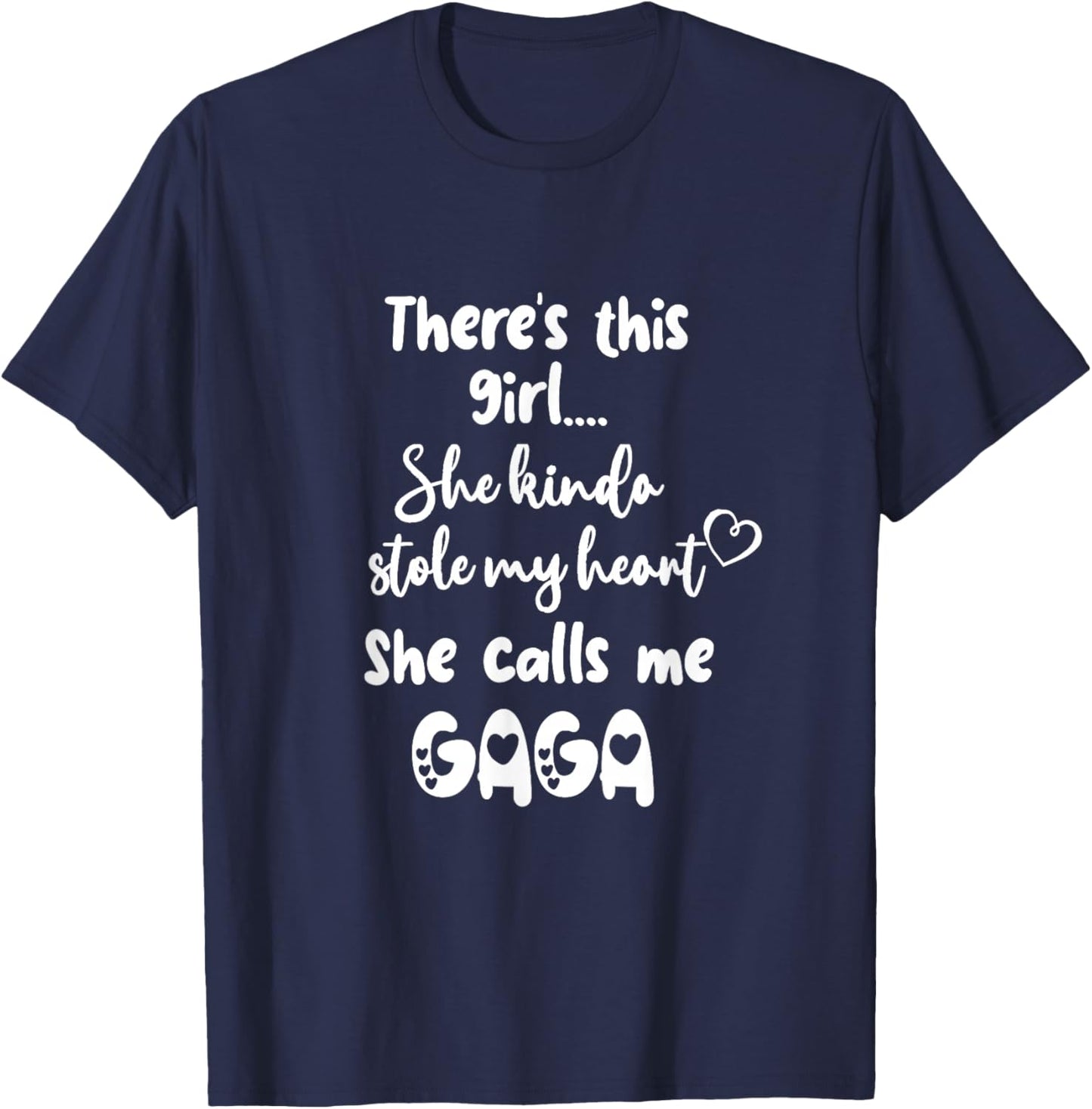 Special Grandma Grandmother This Girl Calls Me Gaga T-Shirt - T-Shirt | Navy
