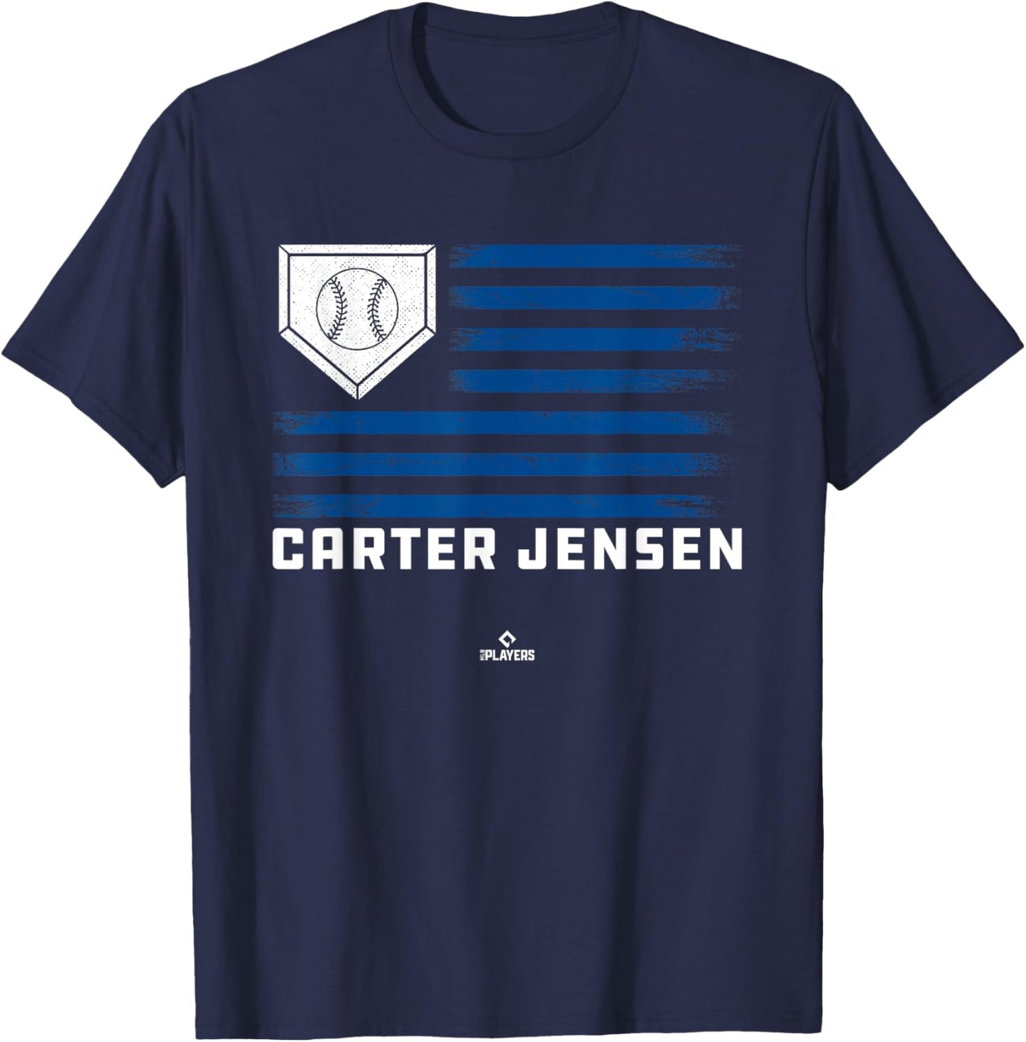 Vintage Flag Gameday Carter Jensen Prospect Baseball Fan T-Shirt - T-Shirt | Navy