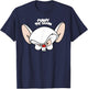 Pinky and The Brain Big Face T-Shirt - T-Shirt | Navy