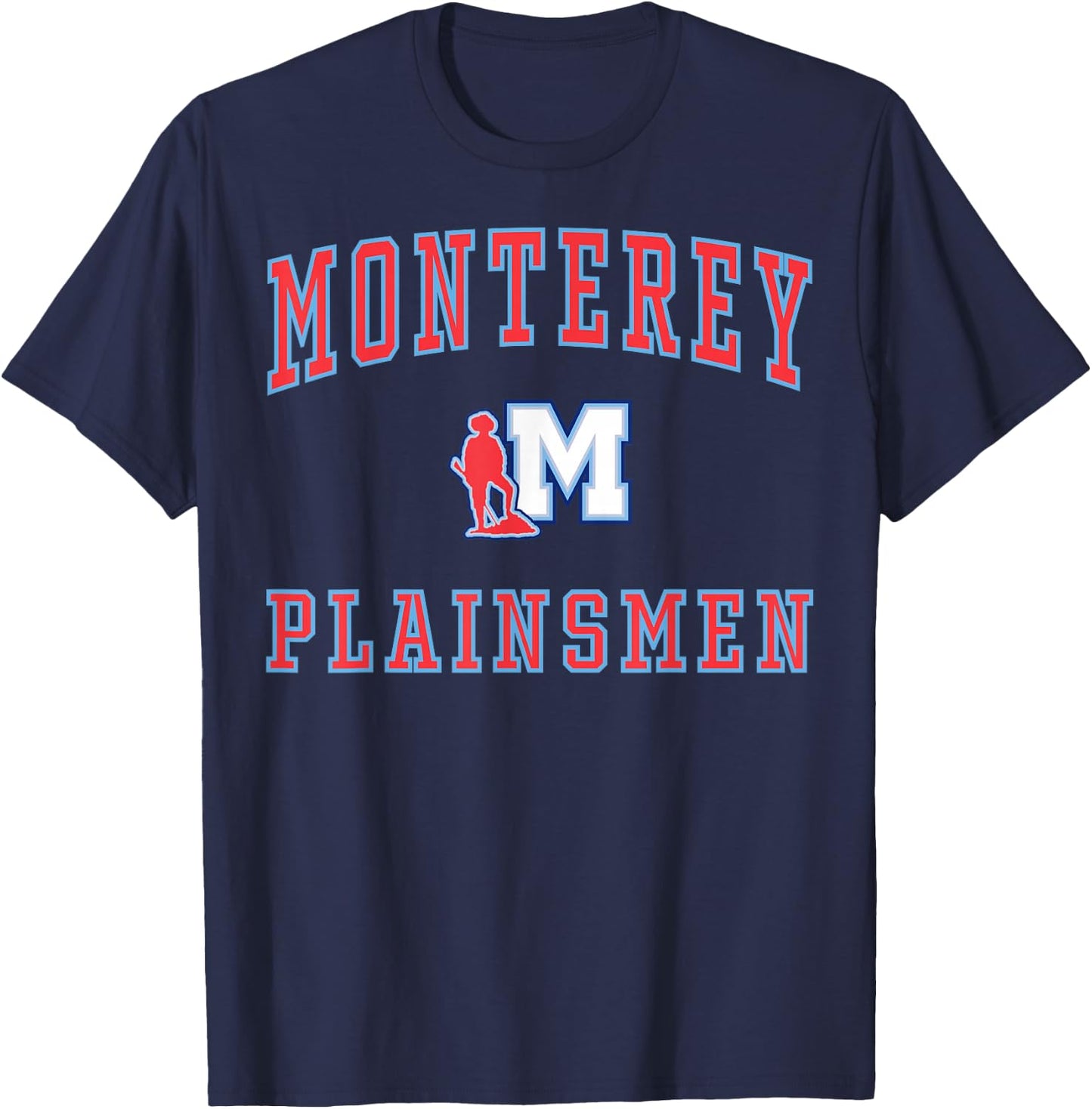 Monterey High School Plainsmen C1 T-Shirt - T-Shirt | Navy