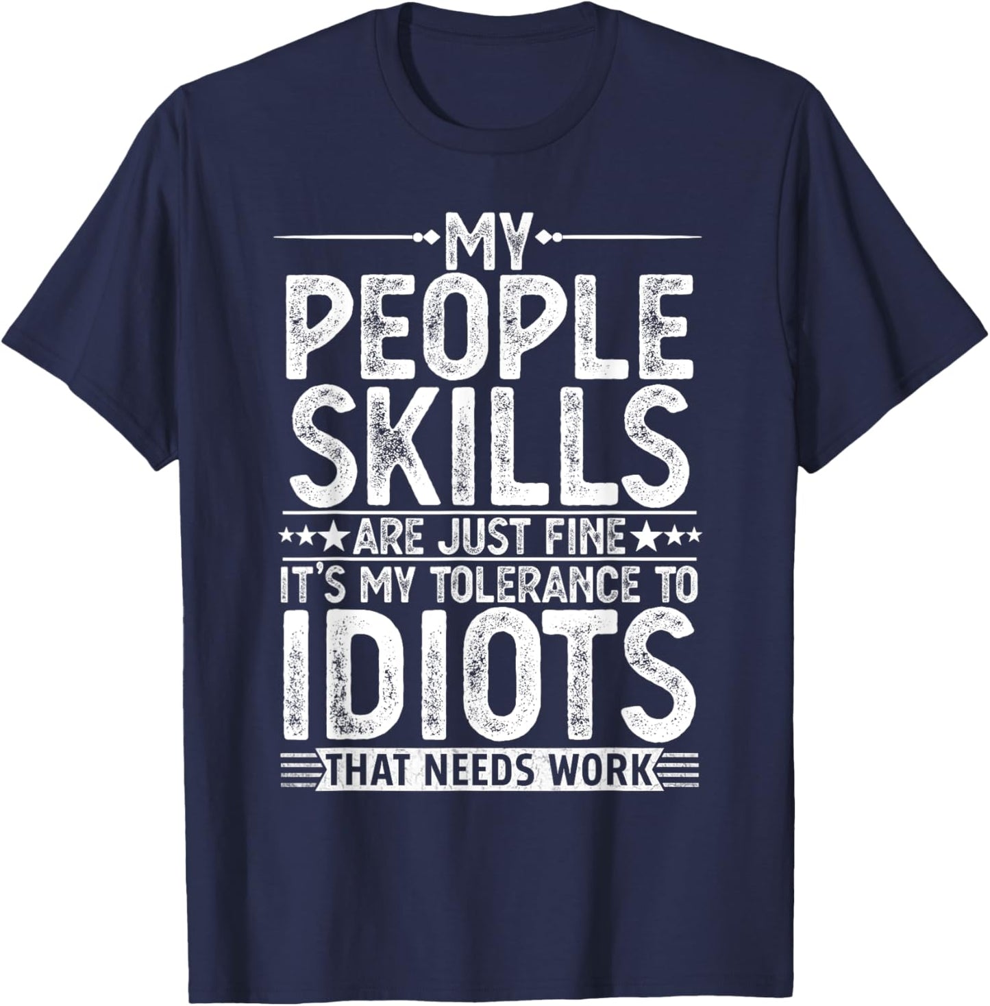 Funny Graphic Women Adult Humour Sarcastic T-Shirt - T-Shirt | Navy