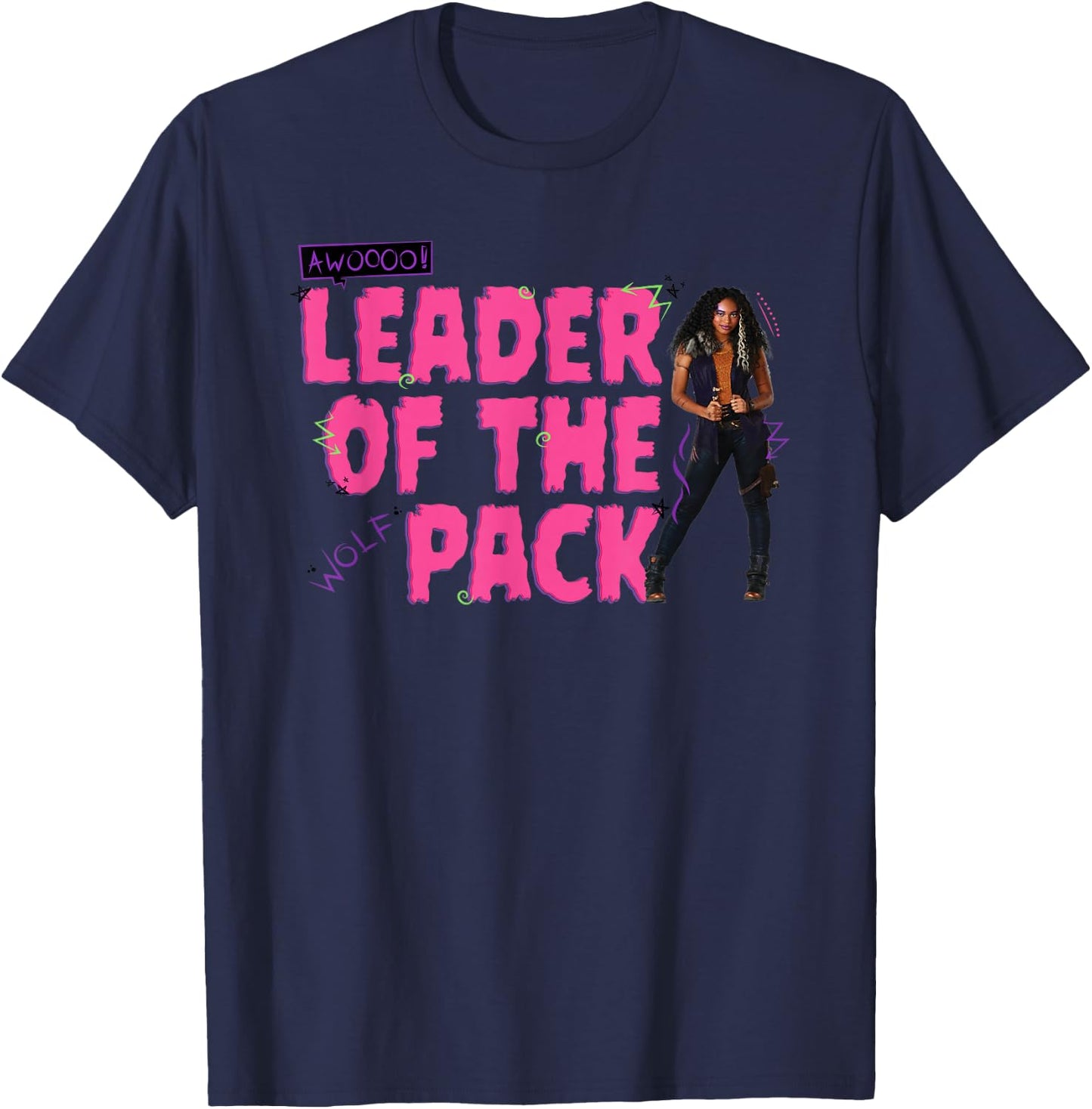 Zombies 2 - Willa Leader of The Werewolf Pack T-Shirt - T-Shirt | Navy