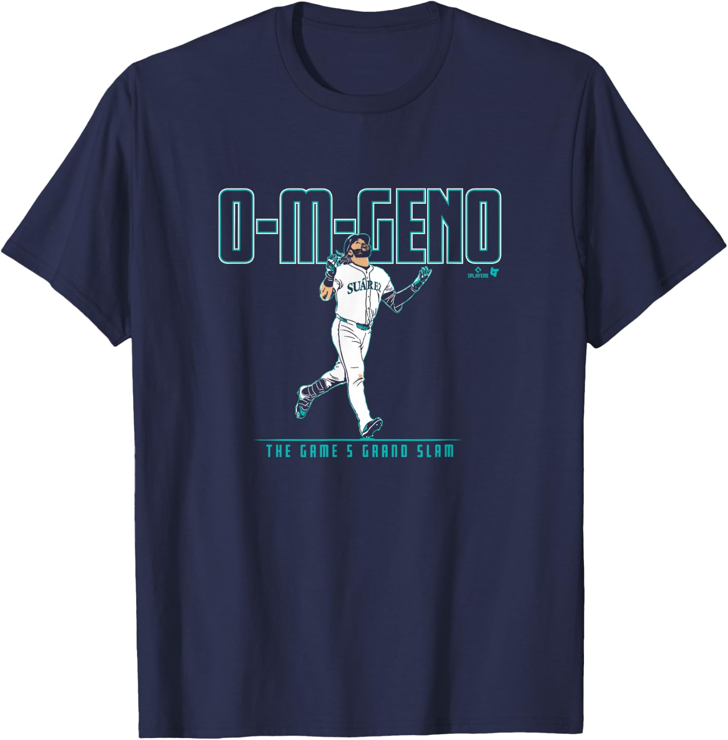 Eugenio Suarez - The Game 5 Grand Slam - Seattle Baseball T-Shirt - T-Shirt | Navy