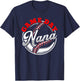 Game Day Nana Proud Baseball Parent Summer Sports League Women T-Shirt - T-Shirt | Navy