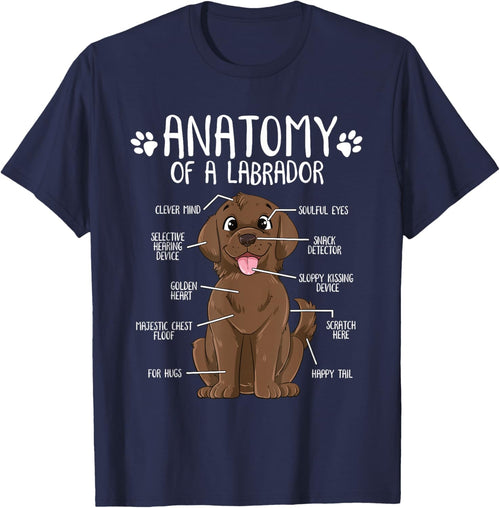 Funny Anatomy Labrador Retriever Chocolate Lab Dog Owner Women Girls Kids