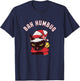 Christmas Cat Bah Humbug T-Shirt - T-Shirt | Navy