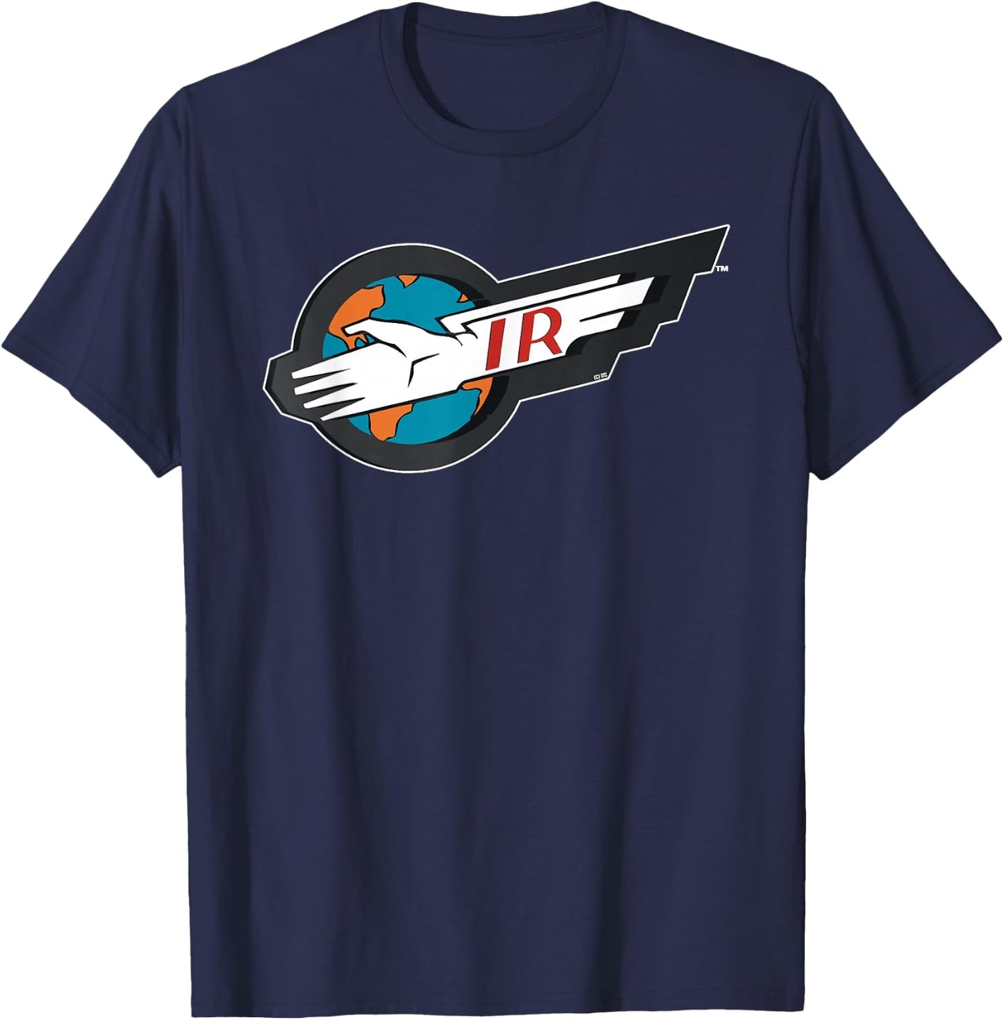 Thunderbirds International Rescue IR Logo T-Shirt - T-Shirt | Navy