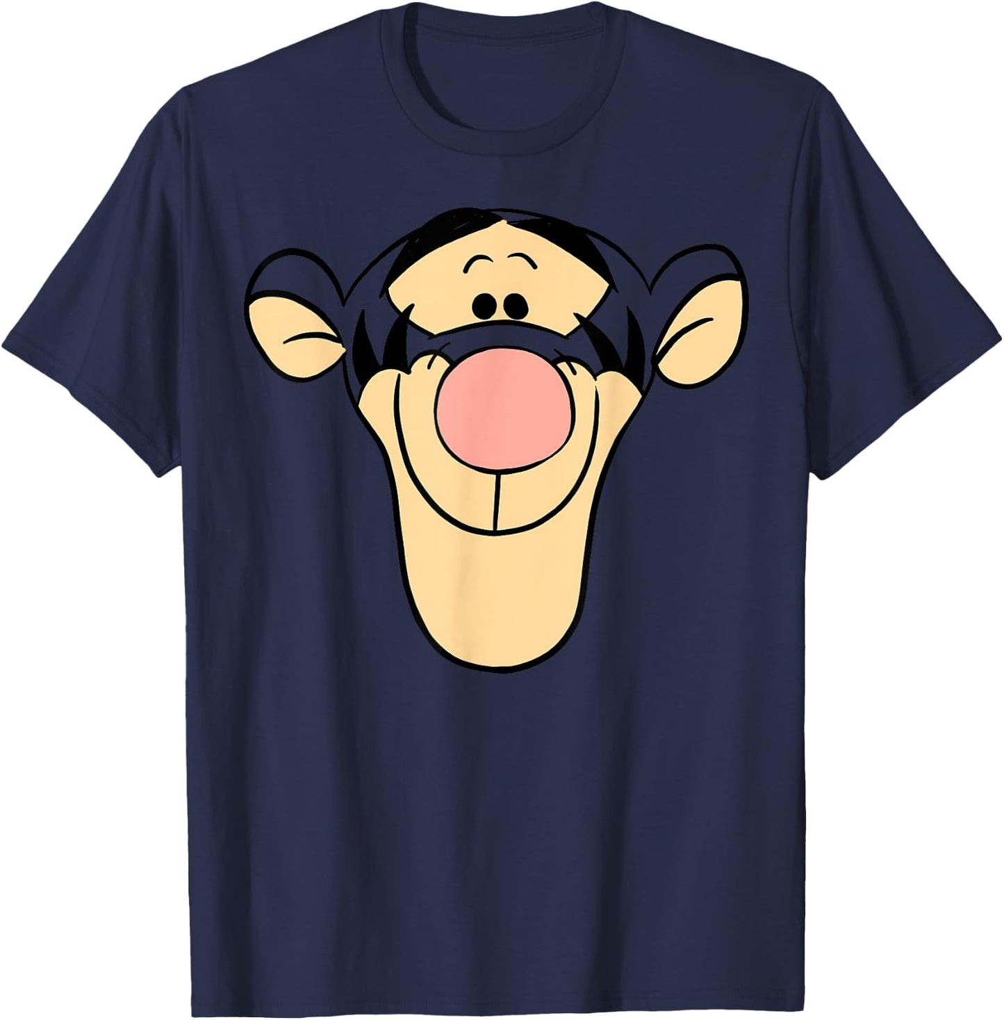 Disney Winnie The Pooh Tigger Large Face T-Shirt - T-Shirt | Navy