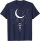 Halloween Skeleton Moon Swing Vintage Costume Men Women Kids T-Shirt - T-Shirt | Navy