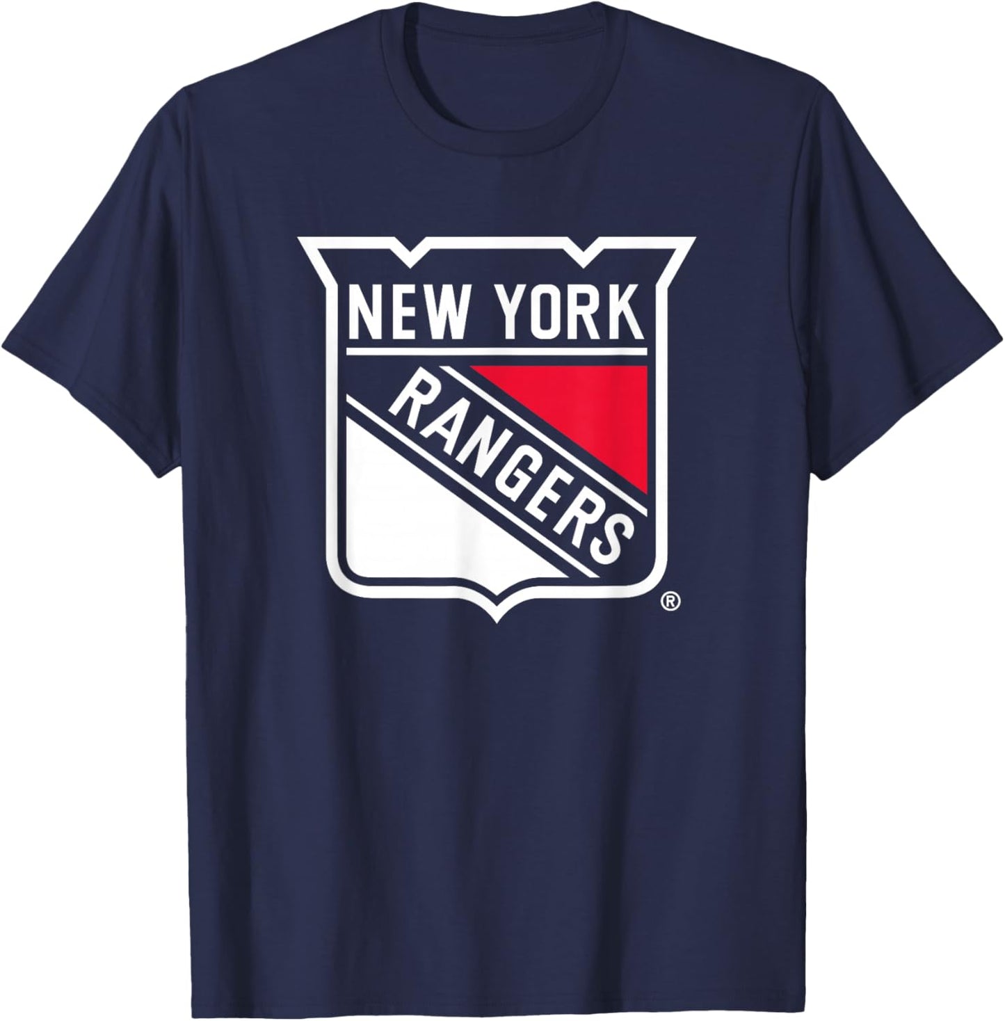 New York Rangers Icon Royal Officially Licensed T-Shirt - T-Shirt | Navy