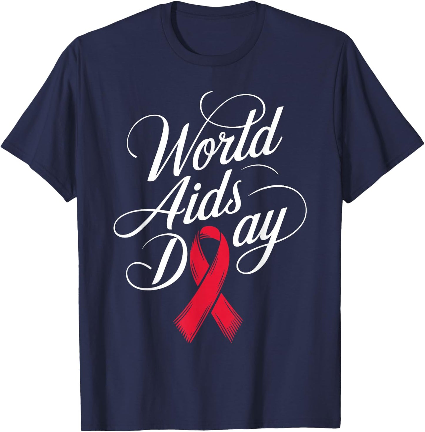 Aids Hiv T-Shirt - T-Shirt | Navy