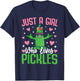 Just A Girl Who Loves Pickles T-Shirt - T-Shirt | Navy