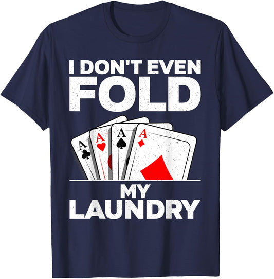Funny Poker Design Women Poker Player Poker Lover T-Shirt - T-Shirt | Navy