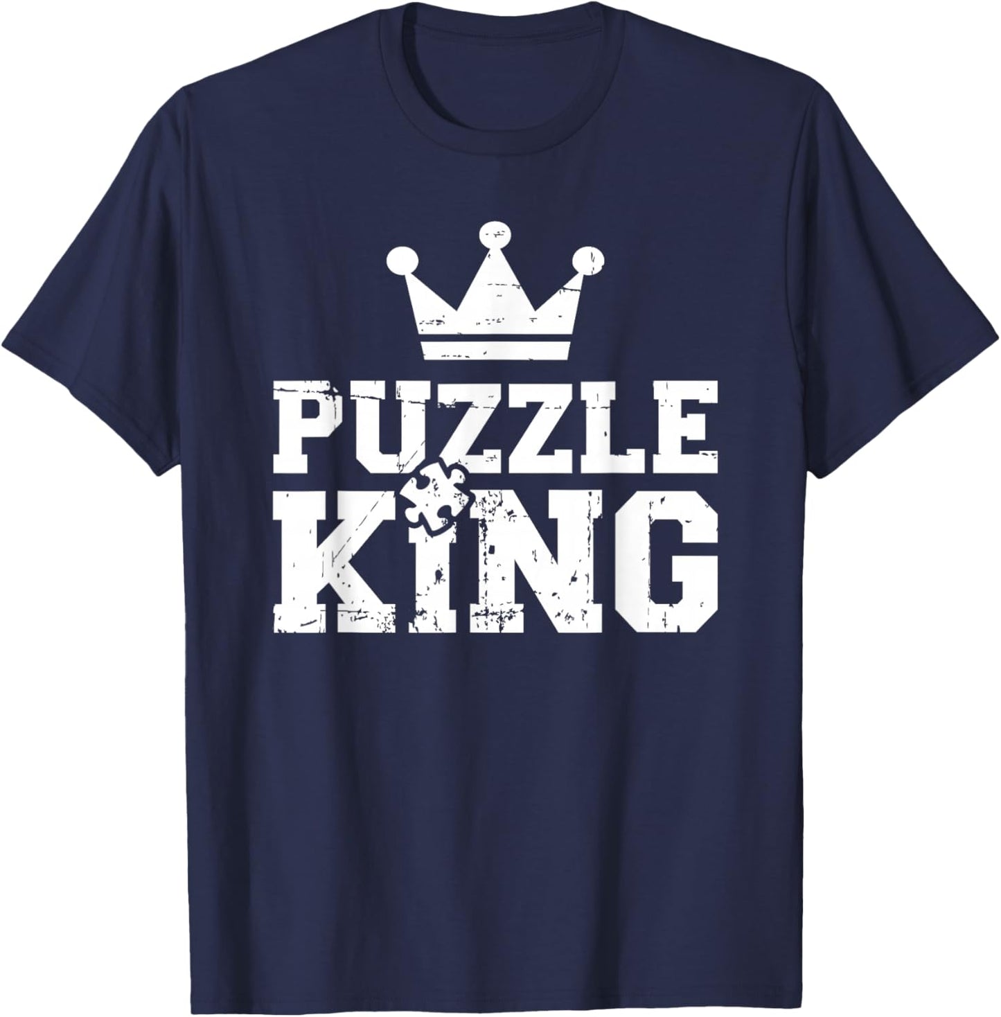 Jigsaw puzzle king T-Shirt - T-Shirt | Navy