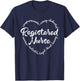 Registered Nurse RN Nursing Heart Word Nurse Day Nurse Week T-Shirt - T-Shirt | Navy