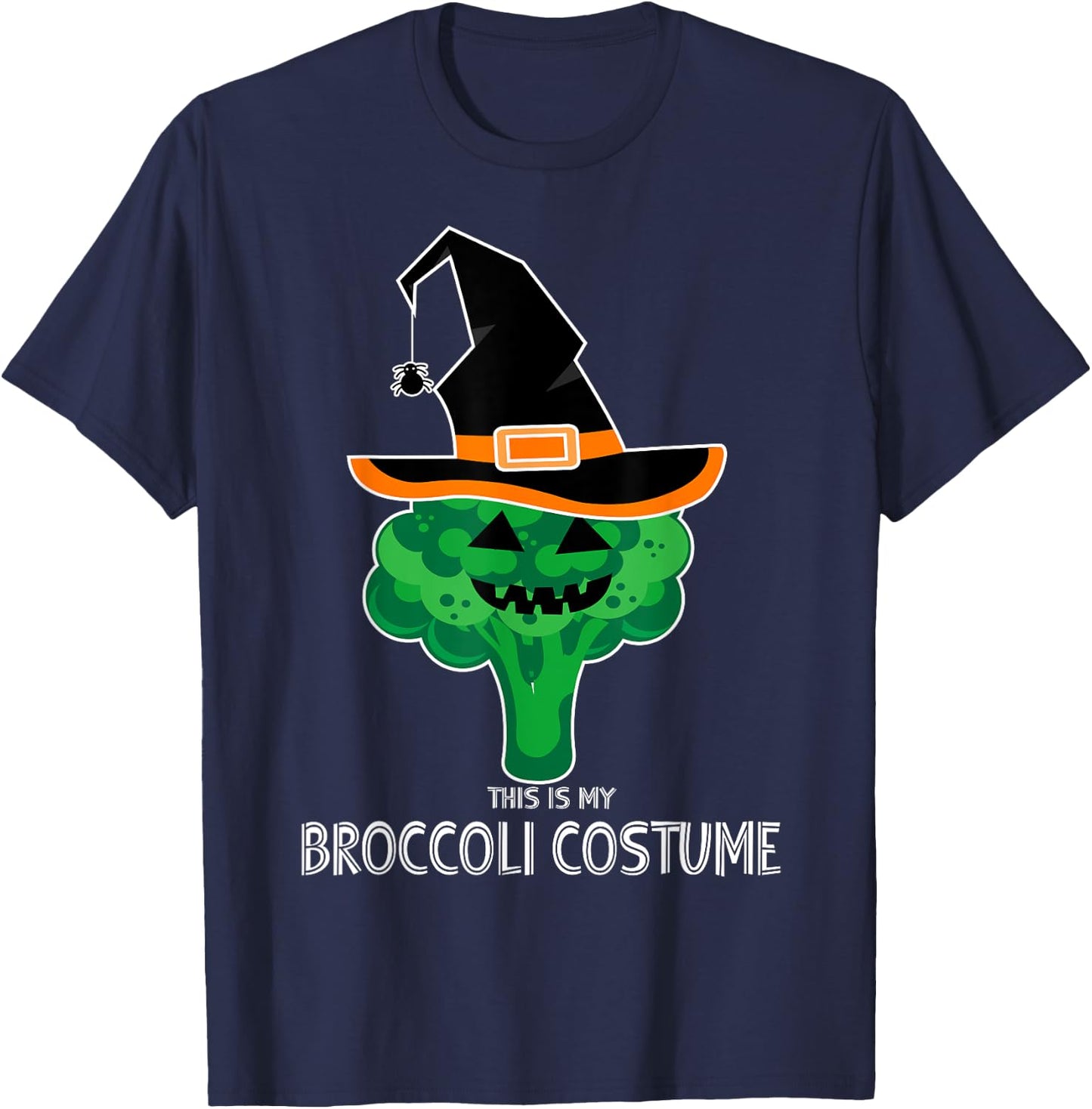 My Witch Broccoli Costume Easy Vegetable Halloween Gifts T-Shirt - T-Shirt | Navy