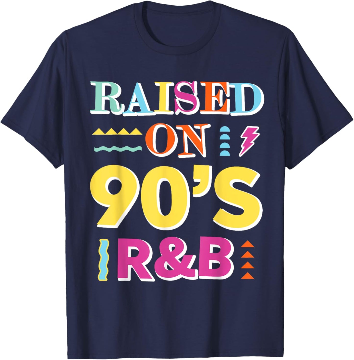 Raised on 90s R&B T-Shirt - T-Shirt | Navy
